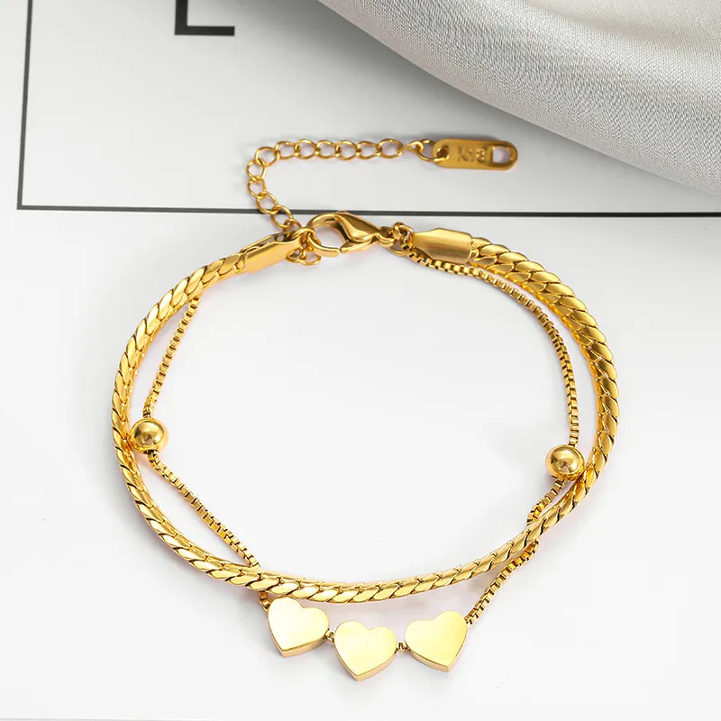 Golden Heartstrings Bracelet